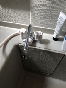 交換後浴室水栓の写真
